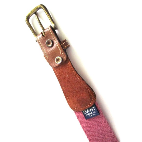 GANT Genuine Leather and Fabric Belt - Boy/Teen/Child - Made in USA - 28-31" - Picture 12 of 14